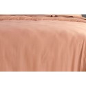 Parure de lit 240x260 Satin de Coton Rose