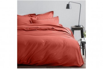 Housse de couette 220x240 + 2 taies d'oreiller - Satin de Coton - Sienne