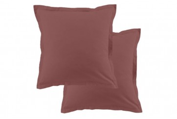 Lot de 2 taies d'oreiller 63x63 cm Coton 57 fils