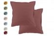 Lot de 2 taies d'oreiller 63x63 cm Coton 57 fils