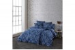 Parure de lit 220x240 cm - 100% Coton - Rory bleu