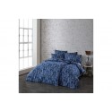 Parure de lit 220x240 cm - 100% Coton - Rory bleu