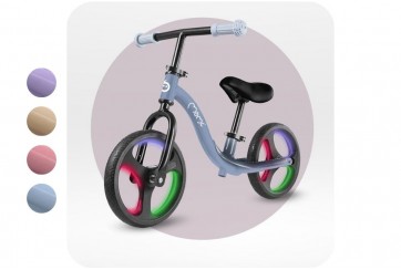 Draisienne Isoka avec Roues LED - Rose Violet Beige Bleu - Jusqu'à 35 kg
