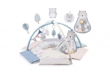 Arche de Jeu MoMi PASTEL 3 en 1 – Tapis d’Activité Complet