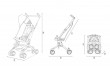 Poussette bébé à dos ultra compacte - MoMi GRACE