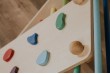 Rampe d'escalade bois multicolore