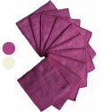 Lot de 10 carrés démaquillants lavables - Bambou - 10x10 cm