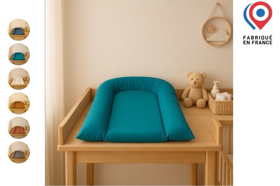 Matelas à langer bébé en coton enduit