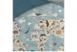 Couette imprimée 140x200 cm + taie d'oreiller - Map