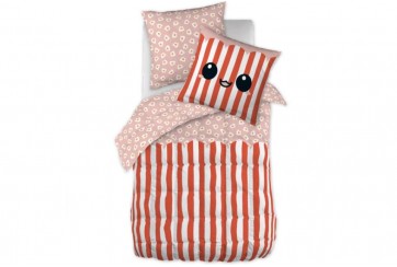 Parure de lit enfant 140x200 cm Coton Fresh Popcorn