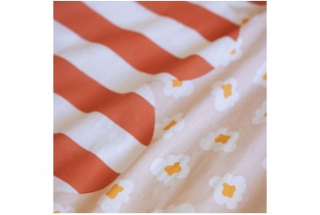 Parure de lit enfant 220x240 cm Coton Fresh Popcorn