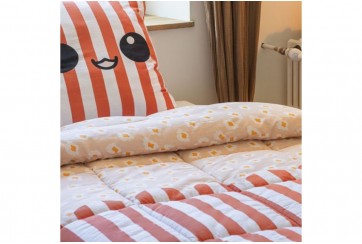 Parure de lit enfant 220x240 cm Coton Fresh Popcorn