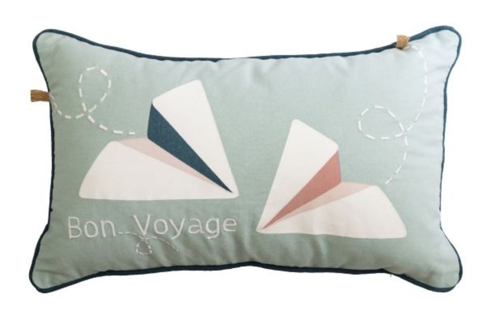 Coussin enfant 30x50 cm – Collection Petits Papiers – Coton