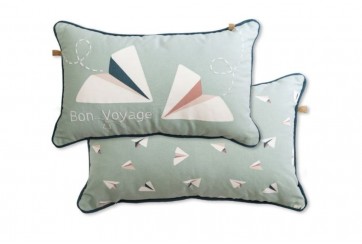 Coussin enfant 30x50 cm – Collection Petits Papiers – Coton