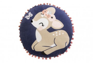 Coussin 40 cm Gaze de Coton Forêt Enchantée