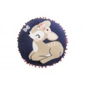 Coussin 40 cm Gaze de Coton Forêt Enchantée