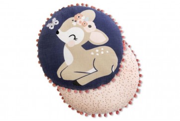 Coussin 40 cm Gaze de Coton Forêt Enchantée