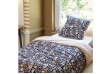Parure de lit 140x200 cm Coton - Foret enchantee biche