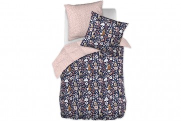 Parure de lit 200x200 cm Coton - Foret enchantee biche