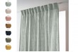 Rideau 140x240 cm Galon fronceur - Gaze de coton