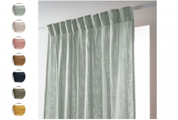 Rideau 140x240 cm Galon fronceur - Gaze de coton