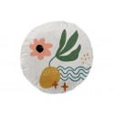 Coussin 40x40 cm - Coton - Absart Fleurs avec broderies