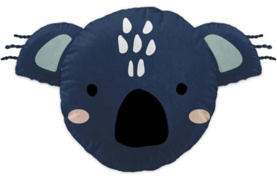 Coussin 40x40 cm pour enfant - Coton - Koala avec oreilles -