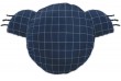 Coussin 40x40 cm pour enfant - Coton - Koala avec oreilles -
