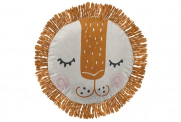 Coussin 40x40 cm pour Enfant - Coton - Charlie avec franges macramé