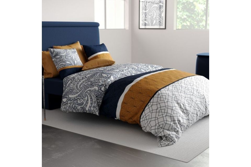 Parure de lit 240x260 cm 100% Coton 57 fils Dakota