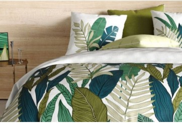 Housse de couette 220x240 cm + 2 taies d'oreiller 63x63 cm Coton Beleme