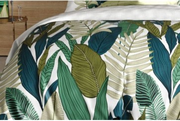 Housse de couette 200x200 cm + 2 taies d'oreiller 63x63 cm Coton Beleme