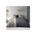 Housse de couette réversible 220x240 cm + taies d'oreiller, coton 57 fils, Union
