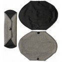 Serviette hygiénique lavable Jour - lot de 3 - Noir Gris