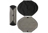 Serviette hygiénique lavable Jour - lot de 3 - Noir Gris