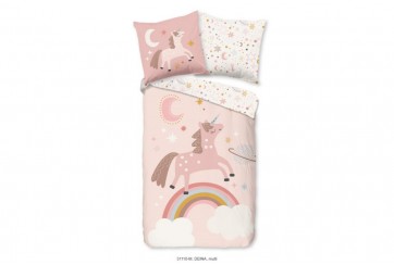 Parure de lit 140x200 microfibre kids no.31110 pink