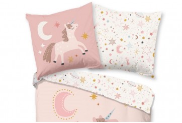 Parure de lit 140x200 microfibre kids no.31110 pink