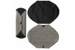 Serviette hygiénique lavable Jour - lot de 3 - noir