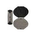 Serviette hygiénique lavable Jour - lot de 3 - Noir Gris