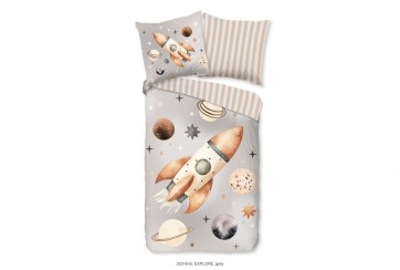 Parure de lit 140x200 cm kids Good Morning no.33318 gris