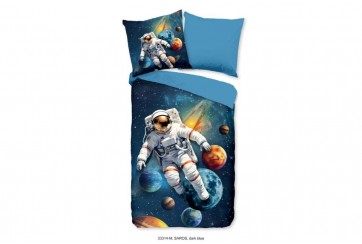 Parure de lit 140x200 cm kids Good Morning no.33314 bleu fonce
