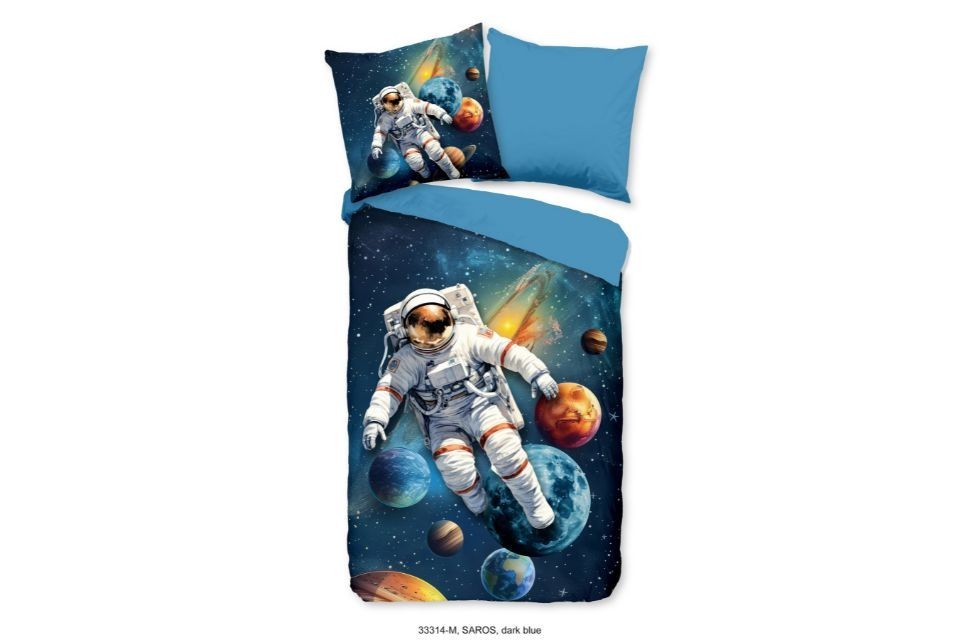 Parure de lit 140x200 cm kids Good Morning no.33314 bleu fonce