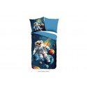 Parure de lit 140x200 cm kids microfibre 33314 bleu fonce