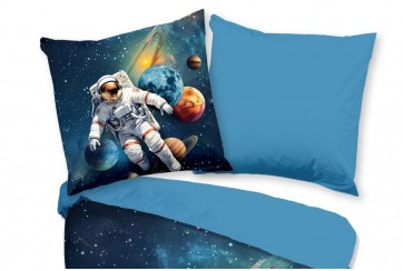 Parure de lit 140x200 cm kids Good Morning no.33314 bleu fonce