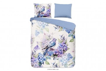 Parure de lit 140x200 cm microfibre 33128 gris