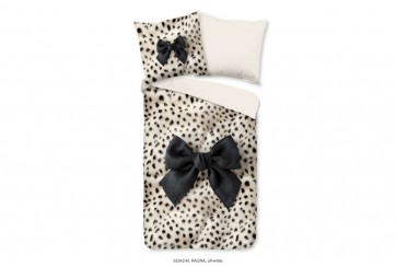 Parure de lit 140x200 cm microfibre 33342 gris