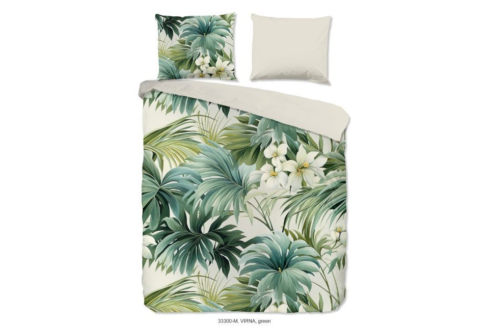 Parure de lit 240x220 cm microfibre 33300 vert