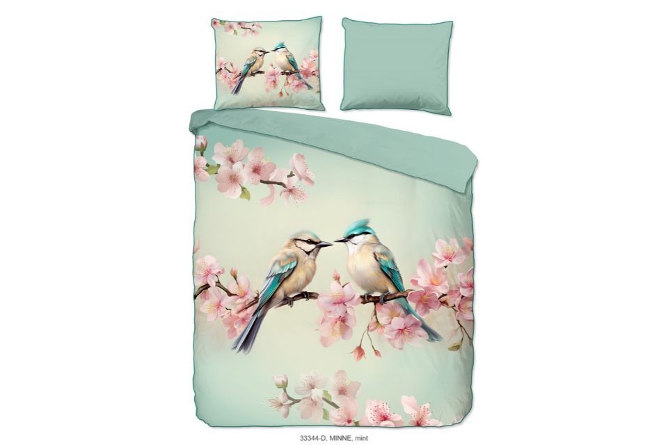 Parure de lit 140x200 cm descanso coton-satin 33344