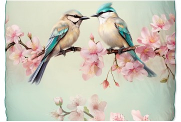 Parure de lit 140x200 cm descanso coton-satin 33344