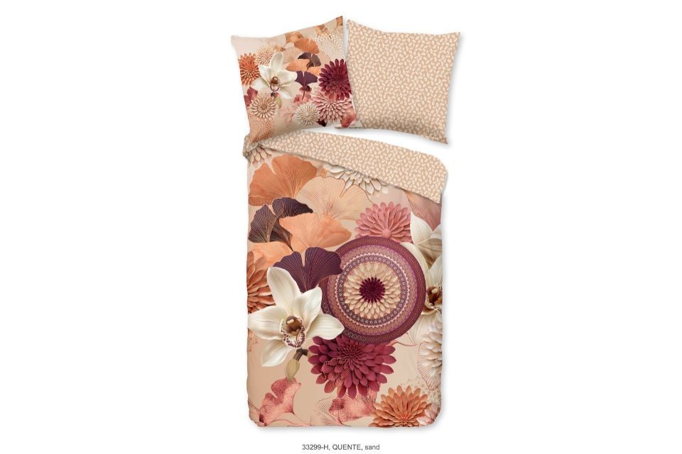 Parure de lit 200x200 cm HIP coton-satin 33299 sable